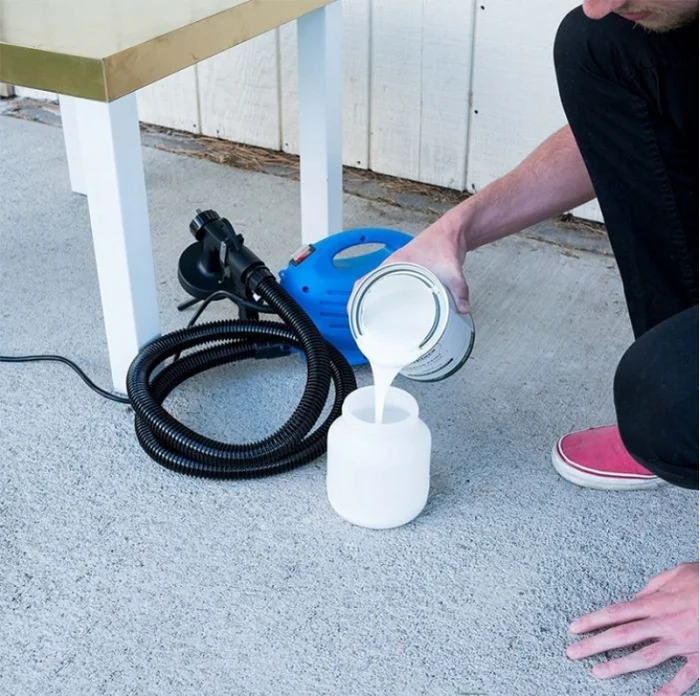 Aparat electric de vopsit si zugravit 650W, rezervor 800ml, pulverizare uniforma, pentru pereti, mobilier si garduri