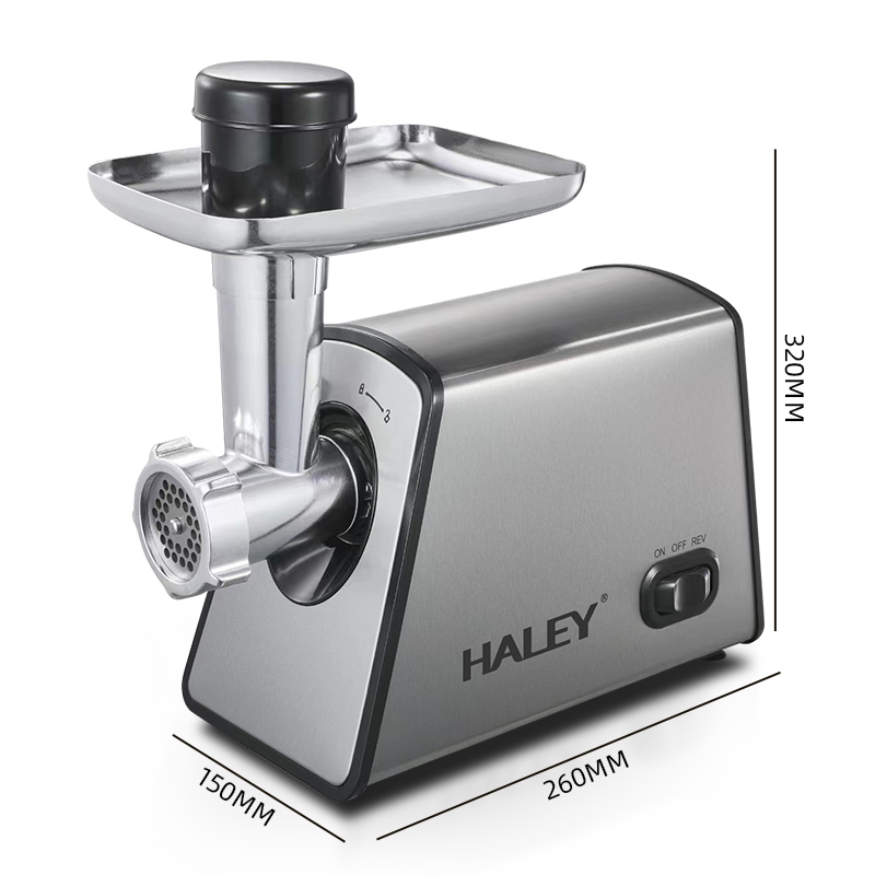 Masina de Tocat Carne HALEY, Garantie 3 Ani, 2600W, Cutter cu Torsiune Mare, Otel Inoxidabil, Port Mare Alimentare, Usor de Curatat